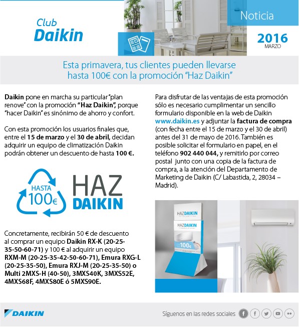 Oferta renuevate con daikin